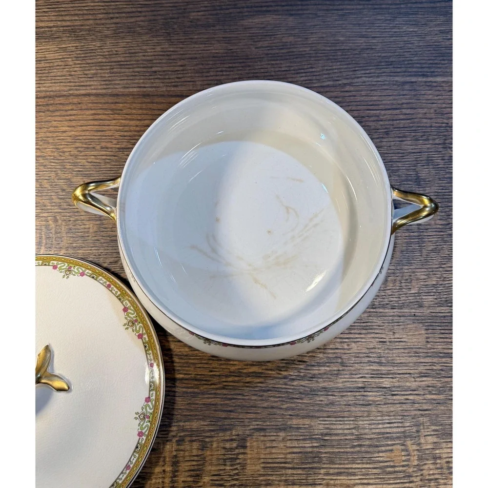 Antique Johnson Bros Covered Dish – 1920s-30s‎ English Tureen with Lid